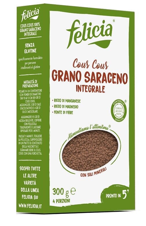 Felicia Cous Cous Integrale Grano Saraceno Senza Glutine 300g-1