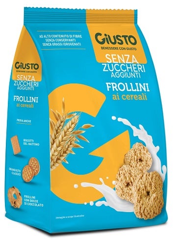 Giusto Senza Zuccheri Aggiunti Frollini Cereali 350g-1