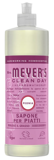 Mrs Meyer's Clean Day Sapone Piatti Profumo Peonia 473ml-1