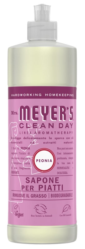 Mrs Meyer's Clean Day Sapone Piatti Profumo Peonia 473ml-1