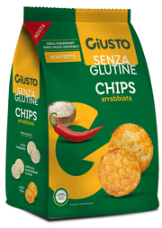 Giusto Senza Glutine Chips Arrabbiata 40g-2