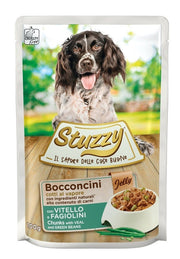 Stuzzy Bocconcini Jelly Con Vitello/Fagiolini Per Cani Adulti Bustina 100g-2