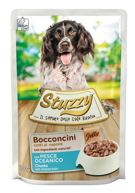 Stuzzy Bocconcini Jelly Con Pesce Oceanico Per Cani Adulti Bustina 100g-2