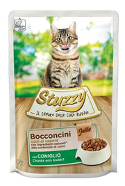 Stuzzy Bocconcini Jelly Con Coniglio Gatti Adulti Bustina 85g-2