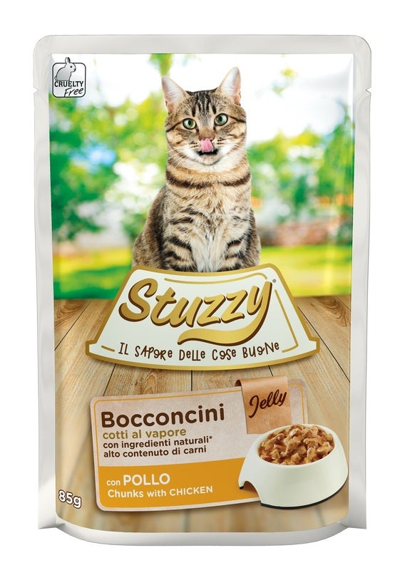 Stuzzy Bocconcini Jelly Con Pollo Per Gatti Adulti Bustina 85g-2