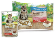 Stuzzy Bocconcini Con Prosciutto/Manzo Cibo Umido Gatti Adulti Multipack 4x85g-2