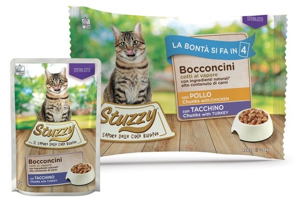 Stuzzy Bocconcini Con Pollo/Tacchino Cibo Umido Gatti Adulti Multipack 4x85g-2