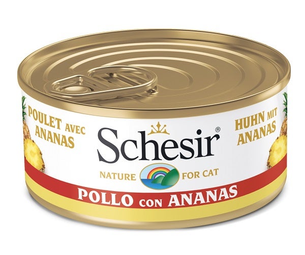 Schesir Pollo Con Ananas Cibo Umido Gatti Adulti Lattina 75g-2