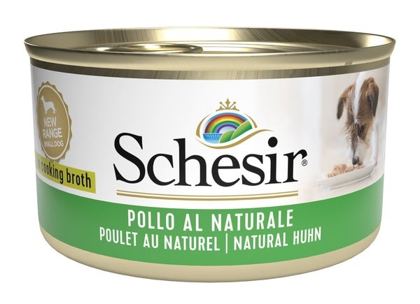 Schesir Pollo Al Naturale Cibo Umido Cani Adulti Lattina 85g-2