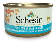 Schesir Pollo Con Ananas E Carote In Salsa Cibo Umido Gatti Adulti Lattina 85g-2
