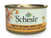 Schesir Tonnetto Con Surimi, Papaya E Piselli In Salsa Cibo Umido Gatti Adulti Lattina 85g-2