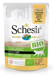 Schesir Organic Bio Paté Al Pollo Per Gatti Adulti Bustina 85g-2