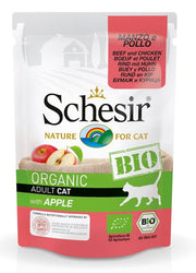 Schesir Organic Bio Paté Al Manzo Con Pollo E Mela Per Gatti Adulti Bustina 85g-2