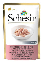 Schesir Tonnetto Con Affettato Di Pollo In Jelly CIbo Umido Gatti Adulti Bustina 85g-2
