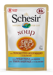 Schesir Soup Tonnetto Selvaggio E Calamari Cibo Umido Gatti Adulti Bustina 85g-2