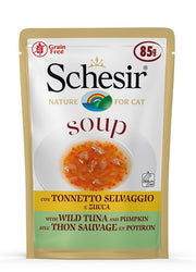 Schesir Soup Tonnetto Selvaggio Con Zucca Cibo Umido Gatti Adulti Bustina 85g-2