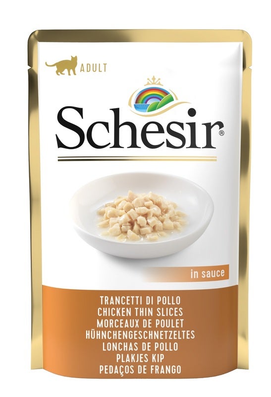 Schesir Trancetti Di Pollo In Jelly Cibo Umido Gatti Adulti Bustina 85g-2
