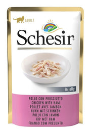Schesir Pollo Con Prosciutto In Jelly Cibo Umido Gatti Adulti Bustina 85g-2