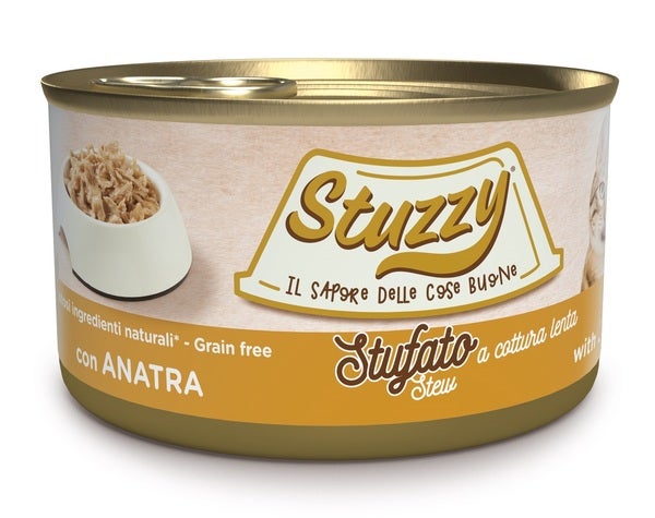 Stuzzy Stufato Con Anatra Cibo Umido Gatti Adulti Lattina 85g-2