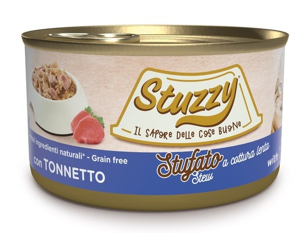 Stuzzy Stufato Con Tonnetto Cibo Umido Gatti Adulti Lattina 85g-2