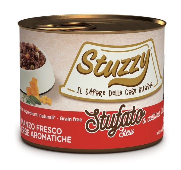Stuzzy Stufato Con Manzo Fresco Cibo Umido Cani Adulti Lattina 200g-2