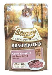 Stuzzy Monoprotein Bocconcini Con Prosciutto Cotto Per Gatti Adulti Bustina 85g-2
