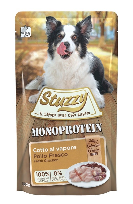 Stuzzy Monoprotein Bocconcini Con Pollo Cibo Umido Cani Adulti Bustina 150g-2