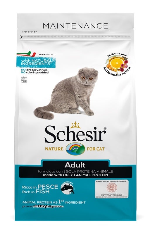 Schesir Mantenimento Croccantini Con Pesce Per Gatti Adulti Sacco 1,5kg-2