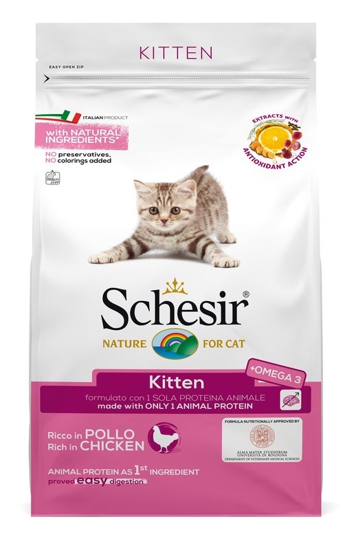 Schesir Croccantini Con Pollo Per Gattini Sacco 1,5kg-2