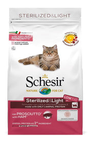 Schesir Sterilized&Light Croccantini Con Prosciutto Per Gatti Adulti Sacco 1,5kg-2