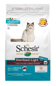 Schesir Sterilized&Light Croccantini Con Pesce Per Gatti Adulti Sacco 1,5kg-2
