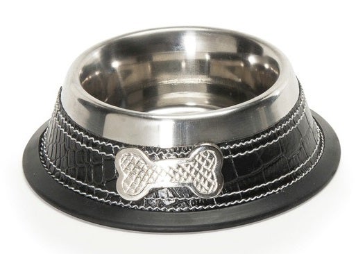 Camon Ciotola In Acciaio Chic Bowl Con Rivestimento In Similpelle 330ml-2