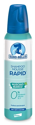 Shampoo Mousse Rapid Sano E Bello Muschio Bianco 300ml-2