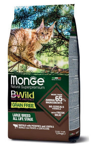 Monge B Wild Grain Free All Life Stage Large Breed Con Bufalo Patate Lenticchie Cibo Secco Gatti Sacco 1,5 Kg-2