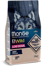 Monge B Wild Low Grain All Breeds con Oca Cibo Secco Per Cani Adulti Sacco 2,5 Kg-2
