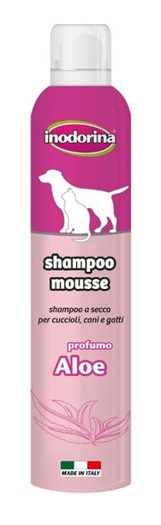Inodorina Shampoo Mousse All'Aloe Per Cani/Gatti 300ml-2