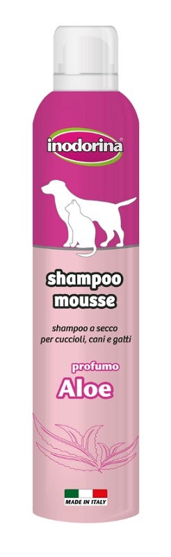 Inodorina Shampoo Mousse All'Aloe Per Cani/Gatti 300ml-2