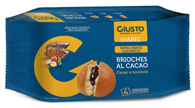 Giusto Diabel Brioche Cacao 4 Pezzi Da 45g-2