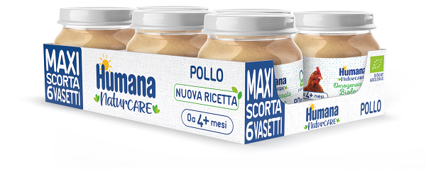 Humana Omogeneizzato Pollo Bio 6x80g 4 Mesi+-1