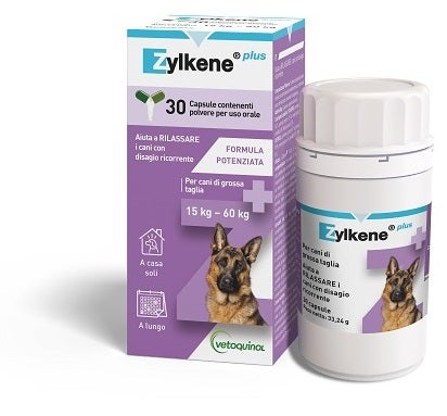 Zylkene Plus Mangime Complementare Per Cani di Grossa Taglia 15-60 Kg 30 Capsule-2