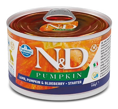 Farmina Natural & Delicious Pumpkin Starter Mini Con Agnello Zucca E Mirtillo Per Cani Cuccioli 140g-2
