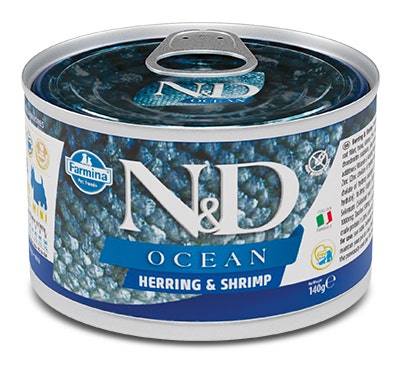 Farmina Natural & Delicious Ocean Mini Con Aringa E Gamberetti Per Cani Adulti 140g-2