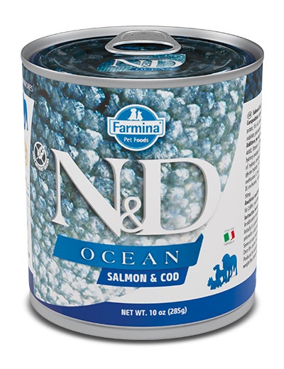 Farmina Natural & Delicious Ocean Con Salmone E Merluzzo Per Cani Adulti 285g-2