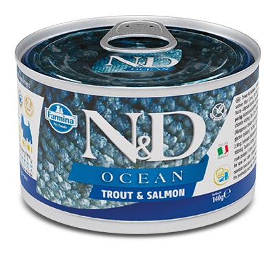 Farmina Natural & Delicious Ocean Mini Con Trota E Salmone Per Cani Adulti 140g-2