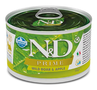 Farmina Natural & Delicious Prime Mini Con Cinghiale E Mela Per Cani Adulti 140g-2