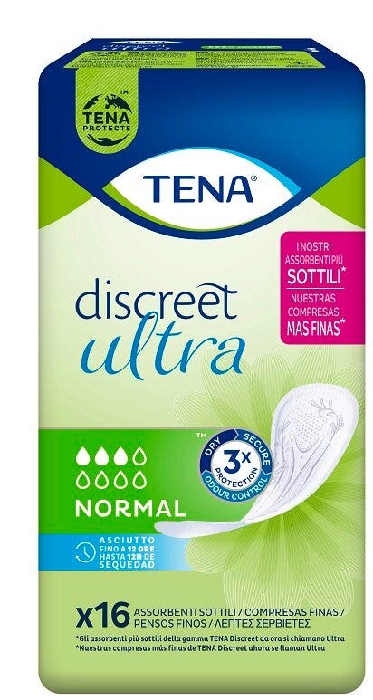 TENA Discreet Ultra Normal Assorbenti Per Incontinenza 16 Pezzi-1