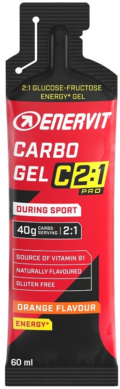 Enervit Carbo Gel C2:1 Pro Gel Energetico 60ml Gusto Arancia-1