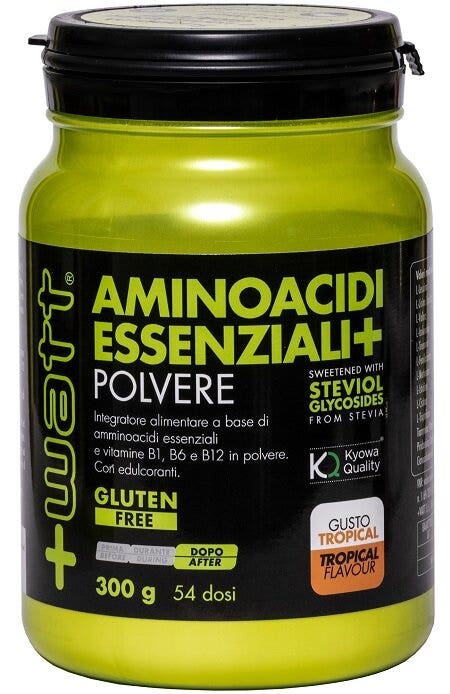+Watt Aminoacidi Essenziali+ Polvere Gusto Tropical 300g-2