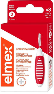 Elmex Interdental Brush Scovolini Interdentali Rossi 0,5mm 8 Pezzi-2