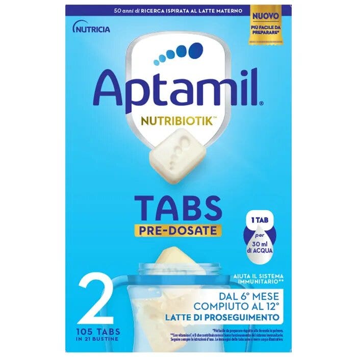 Aptamil Nutribiotik 2 Tabs Pre-Dosate Latte Di Proseguimento 6M+ 21 Tabs-2